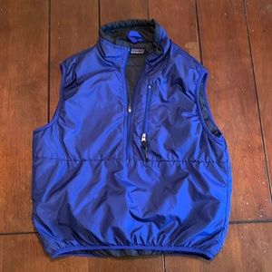 Mens Vintage Blue Patagonia down vest